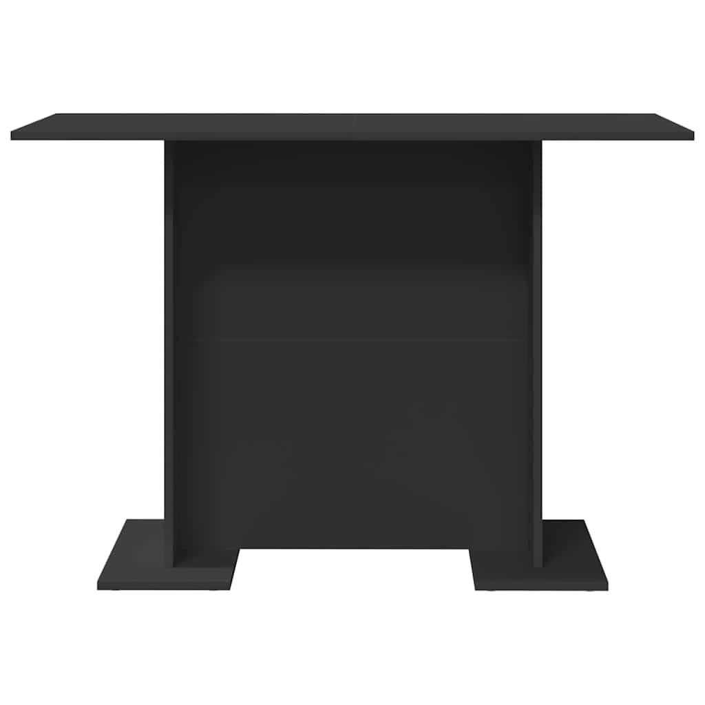 Dining Table Black 110 X 60 X 75 Cm Engineered Wood