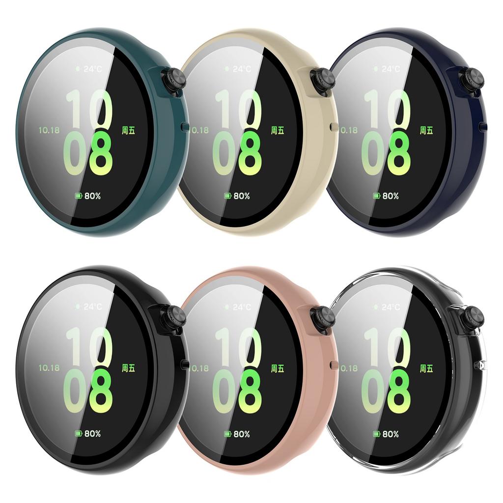 Case For Watch Fit 44mm Screen Protectors Case,Full Coverage PC Cover Protective Bumper Smartwatch Accessories
