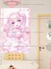Kawaii Anime Girl Tapestry Pink Cute Heart Aesthetic Room Decor Wall Hanging Fabric Poster Bedroom Background Cloth Home Gift