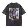 Vintage TV Character Pop Star Singer Hannah Montana T Shirts Unisex Women Fashion Aesthetic Washed Short Sleeve Tshirts Streetwear