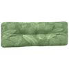 5 Piece Palette Cushions with Leaf Pattern Fabric