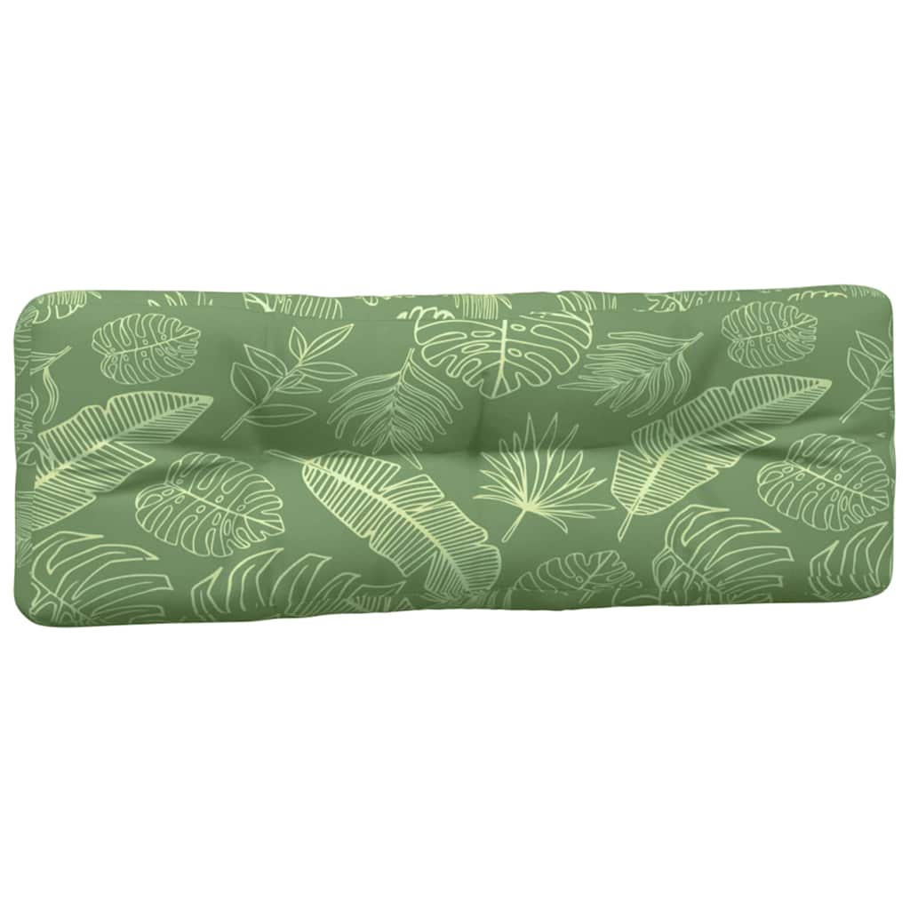 5 Piece Palette Cushions with Leaf Pattern Fabric