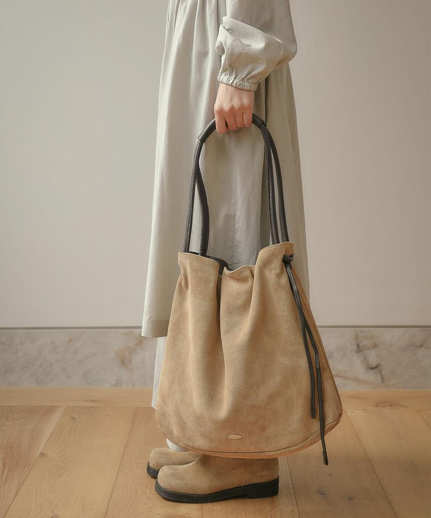 Ouro Suede Dump Shopper [ Beige ]