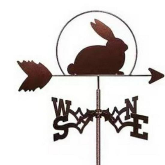 Wetterfahnen-Ornament aus Edelstahl für den Außenhof