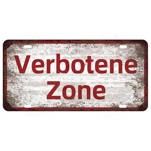 Vintage Berlin City Plate War Aluminum Sign Store Bar Metal Home Club Man Cave Pub Decor Painting Plaques Poster Wall Decoration