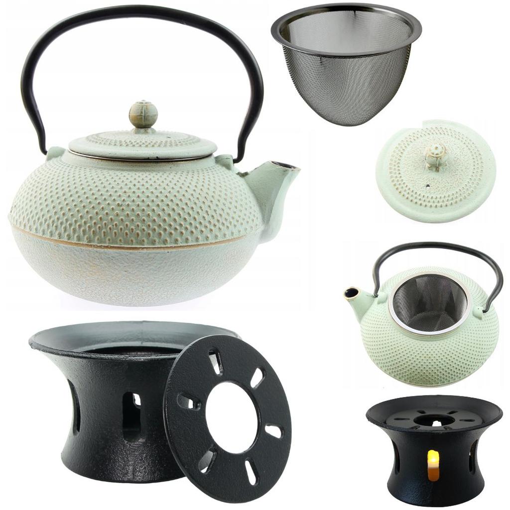 1.5L CAST IRON KETTLE TEMPERATURE WARMER + TEA INFuser