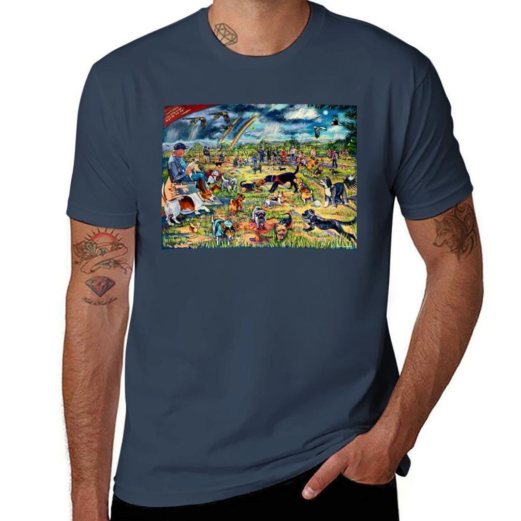 Dog Park Tshirt TShirt Street Art Print Tee Shirt