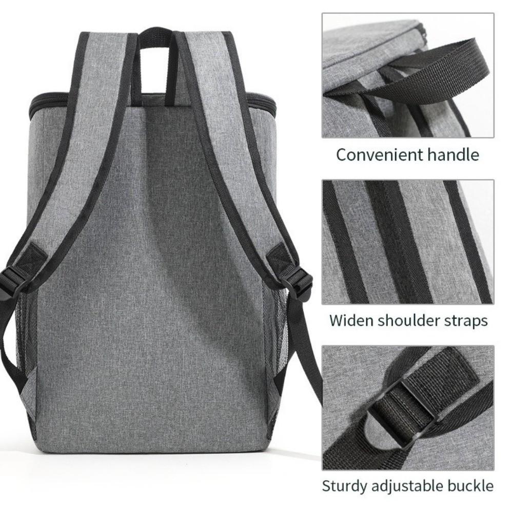 Insulated Insulated Backpack Double Shoulder Large Capacity Cooler Bag Sports