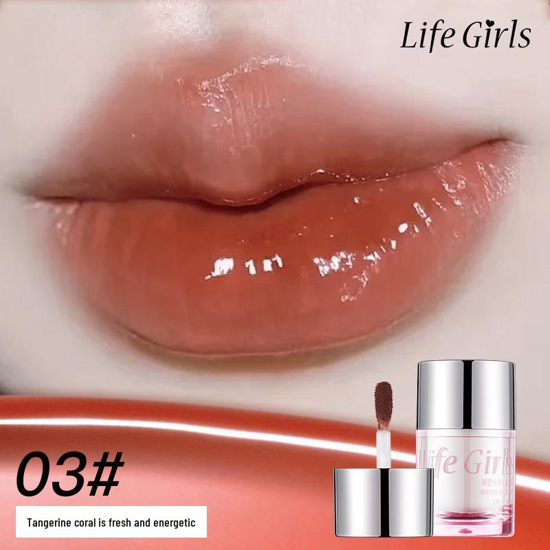 Life Girls Зеркальный Гель-Жидкая Помада: Увлажняющий, Стойкий Цвет и Увеличивающий Объем Блеск