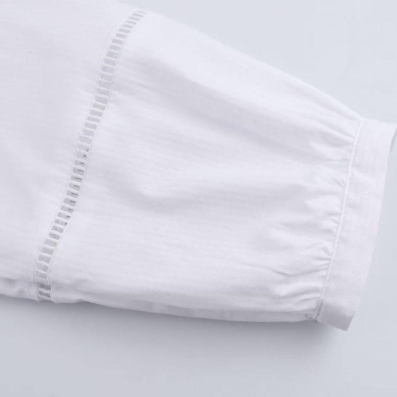 Kaslead New Women Clothes Western Style Fashion Vertical Lace Romantic Style Top 8741032