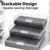 32 Slot AA AAA Battery Storage Organizer Box for No.5/7 Battery Organizer Storage Case Holder Home Drawer Organization Dispenser
