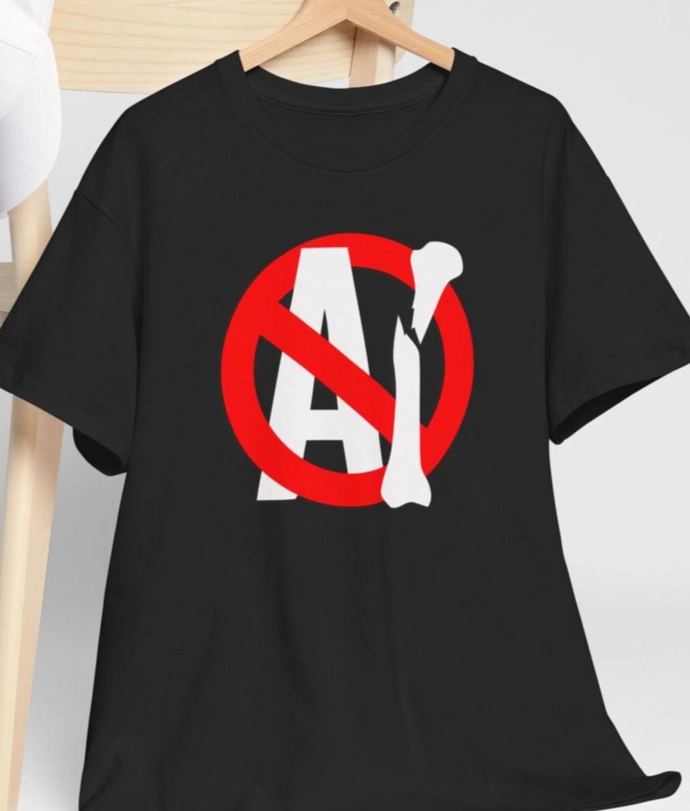 

Stop AI Artificial intelligence Danger Awareness Shirt Ban Stand Against Anti AI 2XL