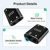 Stereo audio COOIDEA spolu s audio podporuje 1 vstup 2 výstupy nebo 2 vstupy 1 výstup a je přepínačem audio reproduktorů AUX pro mobilní telefony a 3,5mm přepínačem,
