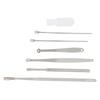 7pcs Stainless Steel Ear Cleaner Set Earpick Ear Wax Remover Spiral Earpick Ear Cleaning Tools