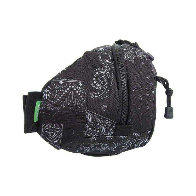 The North Face Ml Letter Pattern Printed Double Zipper Closure Polyester Waist Bag Unisex Waist Bag Black NN2HN59B