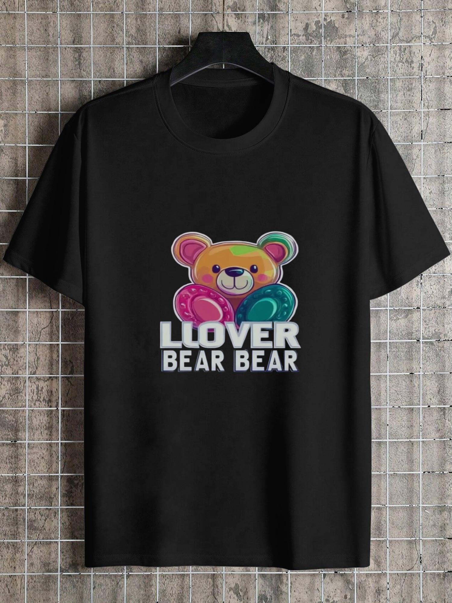 

1pc LOVER BEAR geometric vintage T-shirt L