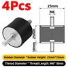 M3 M4 M5 M6 M8 M10 Silentblock Bobbin Mount Male Thread Shock Absorber  for Marine Automotive Use