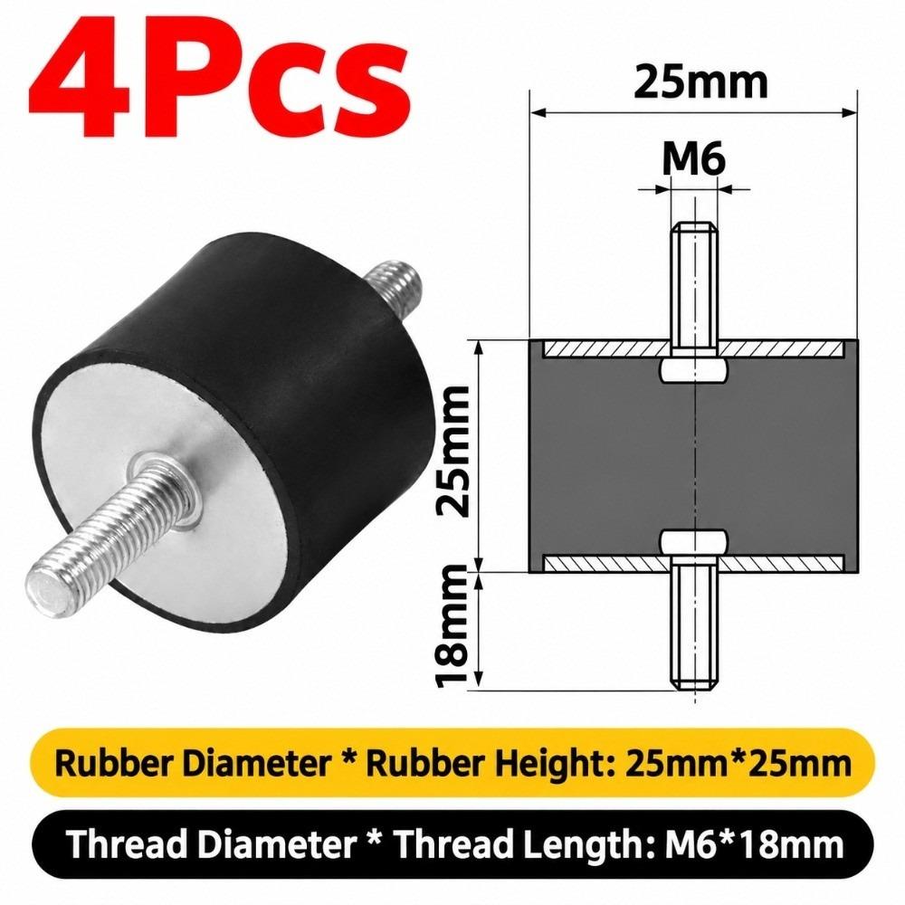 M3 M4 M5 M6 M8 M10 Silentblock Bobbin Mount Male Thread Shock Absorber for Marine Automotive Use