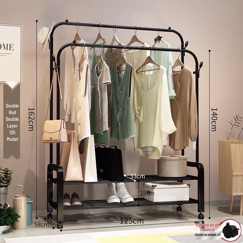 Miling Foldable Single Pole Clothes Rack