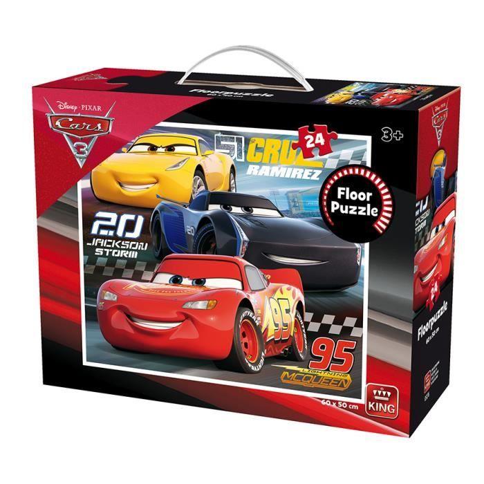 King Disney Disney Floor Puzzles Cars 3 24 Pcs, Floor Puzzle, Cartoons, Children, Disney, 3 Year(s), Boy