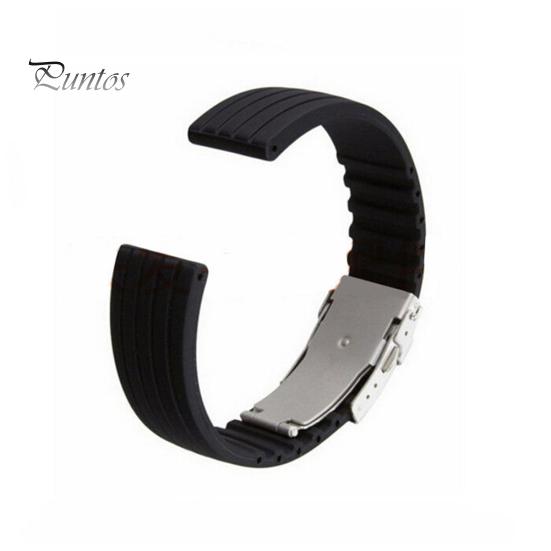 18/20/22/24mm Men Women Replacement Silicone Watch Strap Band for Wrist