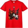 Electric Guitar T-Shirt Rock Band Music Guitarist Lover Gift Vintage Graphic Tee