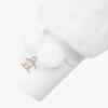 Munsingwear Women Knit Fur Gloves White Mp422lglo2