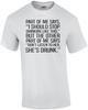 Part of Me Says, I Should Stop Drinking - Funny Drinking T-shirt Unisex T-Shirt