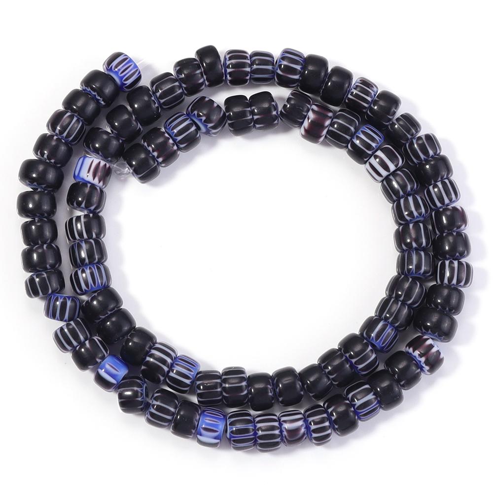 1 Strand 6x4mm Pumpkin Lampwork Beads Colorful Glazed Glass Loose Beads For Jewelry Making DIY Bracelets Necklace Accessories