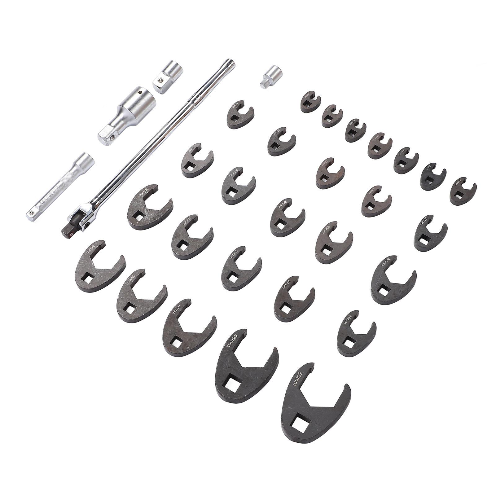 

Набор из 32 метрических ключей для тормозных трубок с плотным зазором от 10 до 50 мм 3 8 1 2 3 4 дюйма Привод Смещенные ключи с открытым концом с