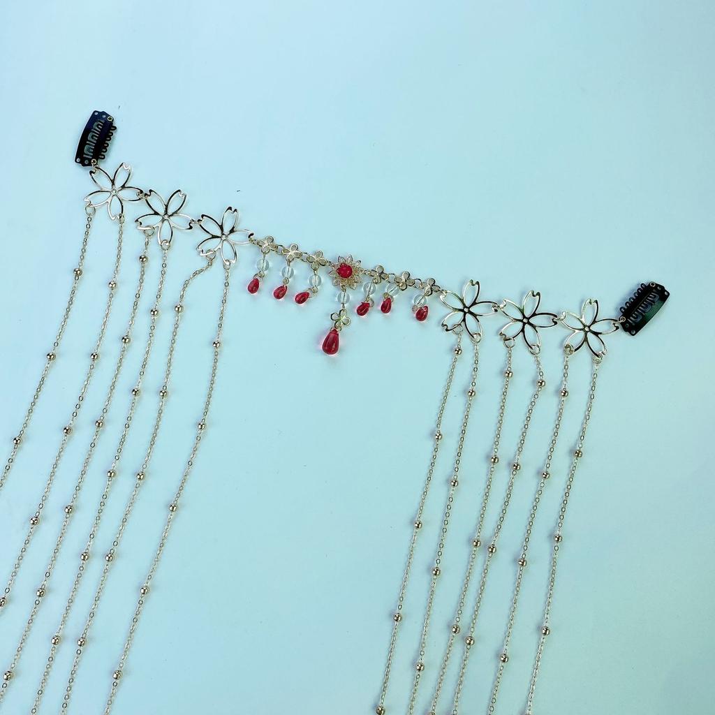 Flower Tassels, Eyebrows, Retro Fairy Drops, Hairpins, Curtains, Foreheads, Hanfu Antique Hair Accessories.