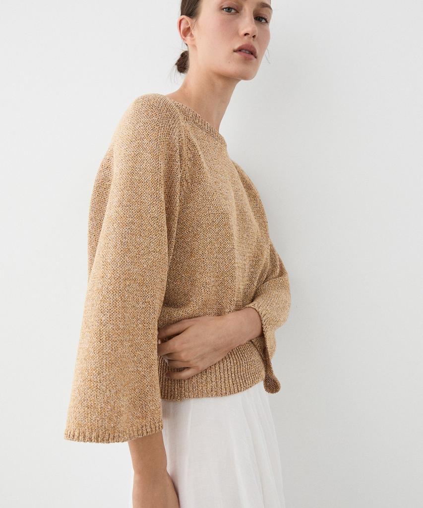 Masimodutti Cotton Blend Knit Sweater