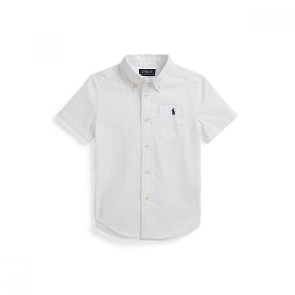 

Polo Ralph Lauren Boys 2 7 Years Cotton Seersucker Short Sleeve Shirt Cwpowovb6820659100 2