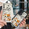 Phone Case: 2D Flat, Suitable for Samsung Galaxy A34 A35 M05 M06 S20 S22 S21 FE Plus 5G Protective Case, Orange and White Kitten, Perfect Holiday Gift