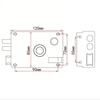 Universal Stainless Steel Anti-theft Door Lock for Bedroom, Dormitory, or Main Door