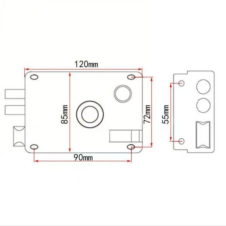 Universal Stainless Steel Anti-theft Door Lock for Bedroom, Dormitory, or Main Door