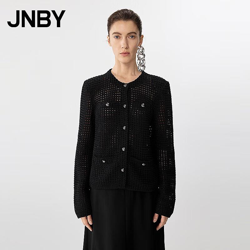 JNBY 2025 Spring Round Neck Long Sleeve Knitted Sweater