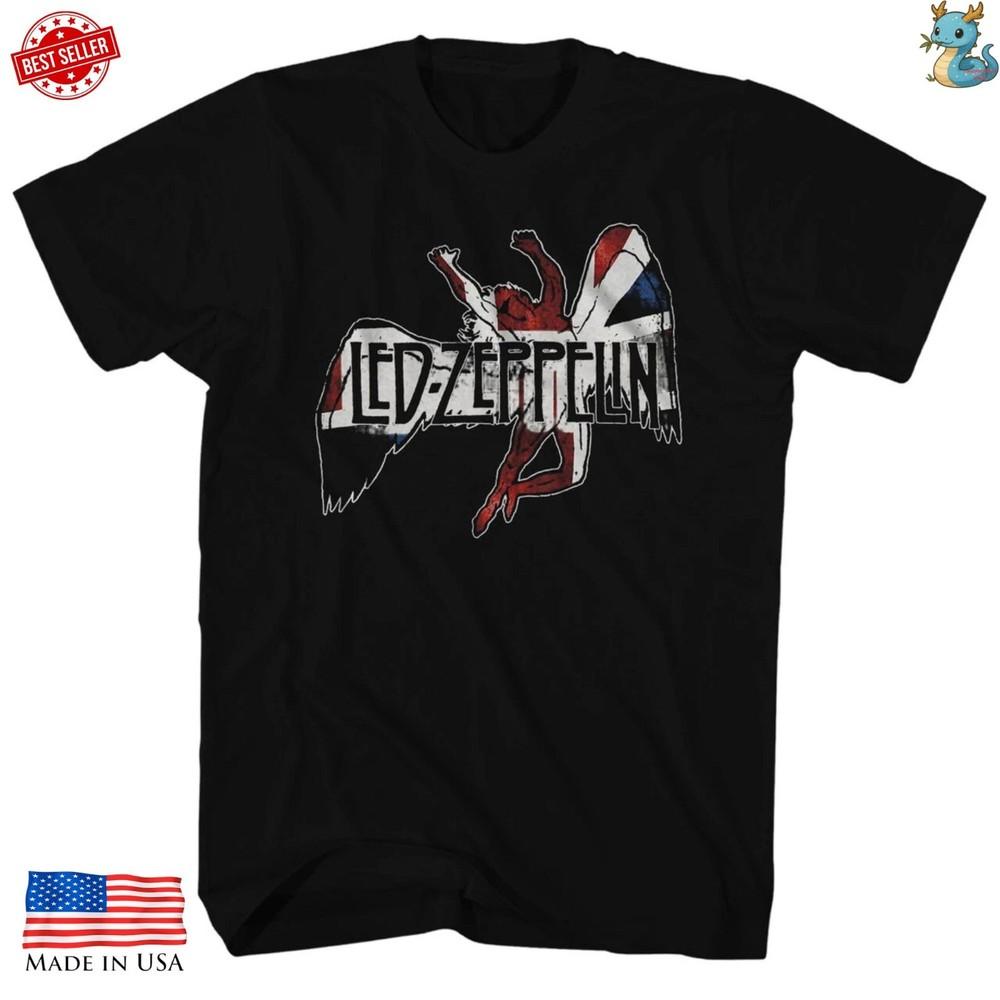 Led Zeppelin Stairway To Heaven Graphic T Shirt Classic Rock Reprint Top Unisex T-Shirt S