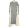 Sacai Gray 21-05668 Knit Switching One-piece Dress 1 grayUsed