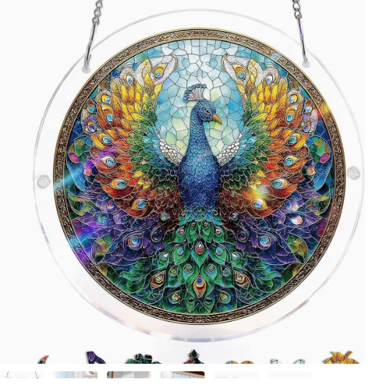 Acrylic Puzzle Sun Catcher Window Hanging Ornament - Home Decor