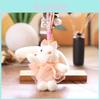 Plush Rabbit Keychain With Soft Short Pile For Kids And Bag Decor