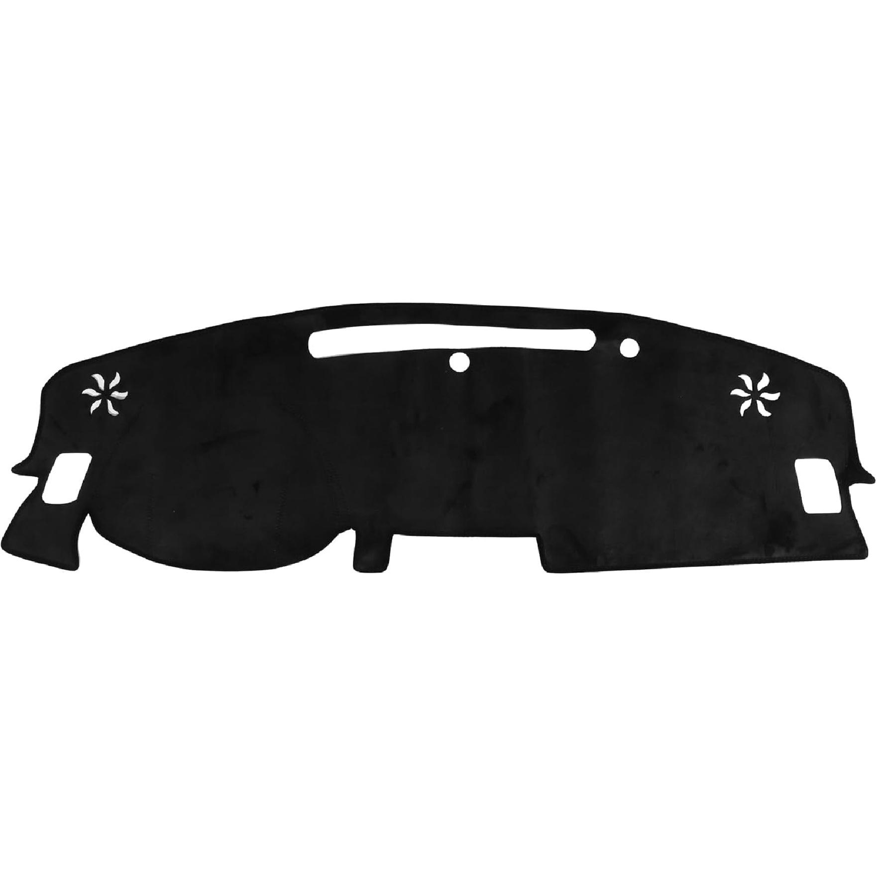 Car Dashboard Cover Mat Compatible for Nissan Altima 2007-2012, Protective Flannel Black Center Console Interior Trim Dash Board Mat for Nissan Altima 2019-20