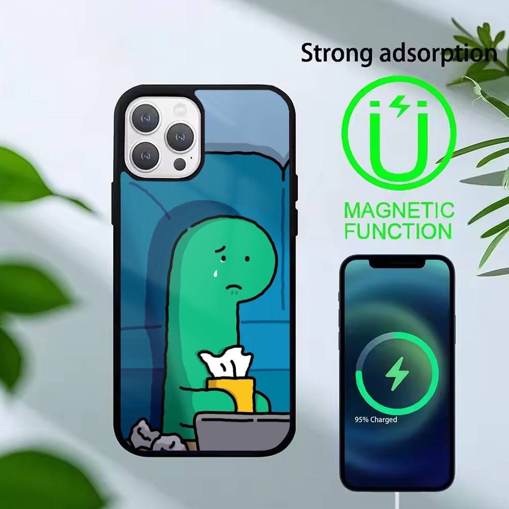 

Cute cartoon J-Jurassic Phone Case For iPhone17,16,15,14,13 Plus,Pro Max Magnetic For Magsafe Wireless Charging iPhone12PROMAX