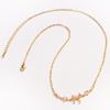 Shiny Pink Bow Heart Zircon Jewelry Set Necklace Bracelet for Women Trendy Y2K Style Accessory Gift for Teens