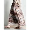 Skirt Women Summer Casual Versatile Elastic High Waist Loose Skirt Oversize Stretchy Cotton Dresses