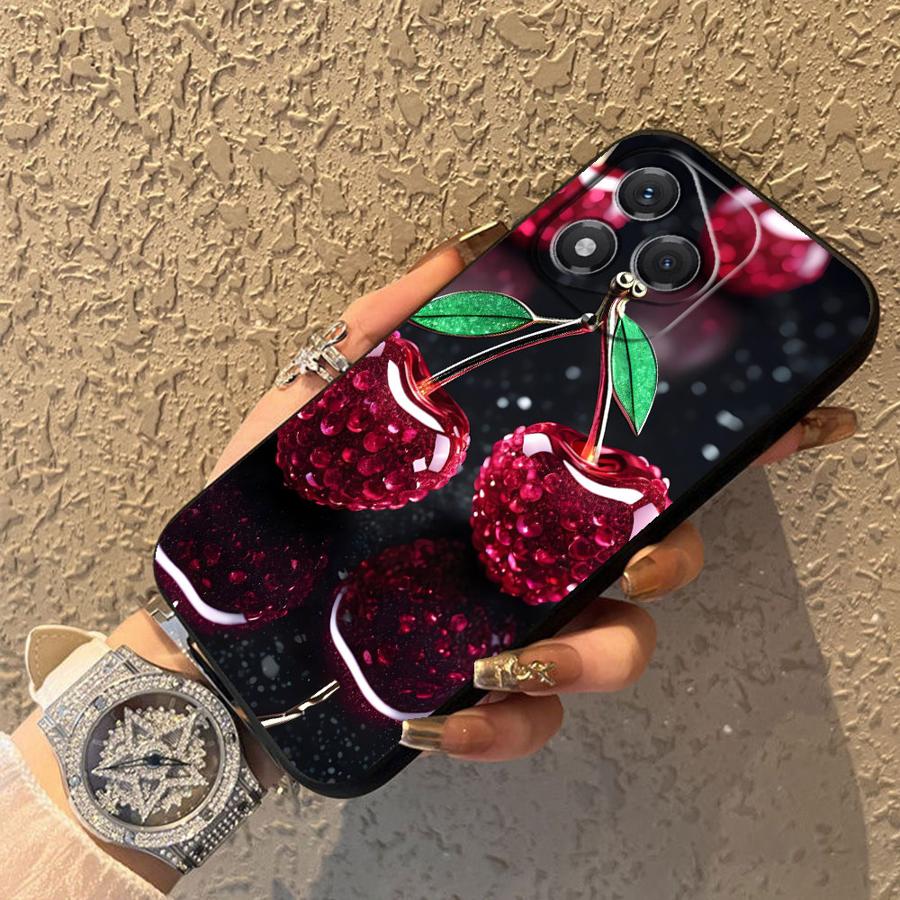 Cherry Pattern Funda Phone Cover Case for Honor Magic5Lite X7 X8 X5b 8X 90 200 400 Lite 70 X9a X6