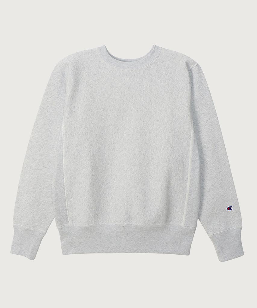 Champion Reverse Weave Blu-Tack Regular Fit Brushed Crew Neck Sweatshirt Silver Grey