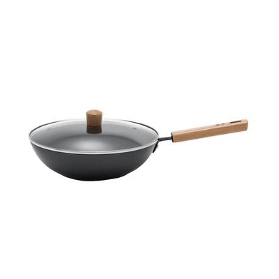 Robam CF2C Serie Gusseisen-Wok mit rundem Anti-Rutsch-Boden, 30cm