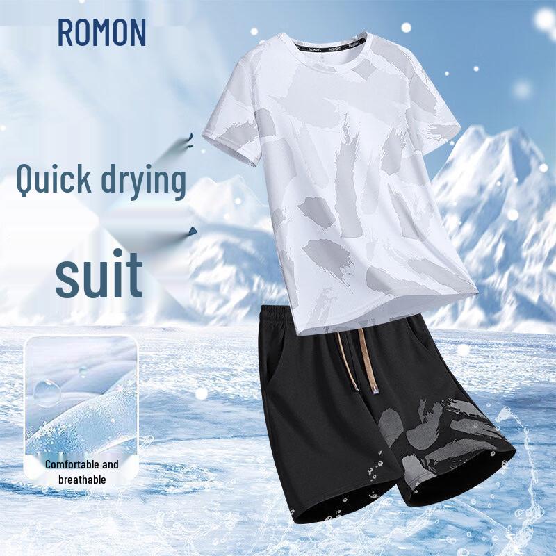 ROMON Men s Ice Silk Quick-Dry Sports Set XL