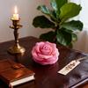 Candle Mold - 1 Rose Gypsum Silicone Mold Suitable for DIY Scented Candles, Diffuser Stones, Floral Decorations, and Handmade Craft Tools